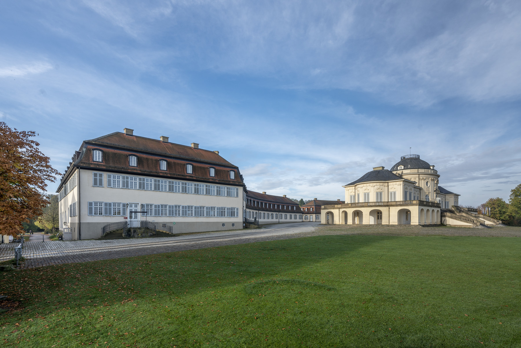 Stuttgart, Schloss Solitude, Kavaliersbauten. Foto: Bunz, Achim